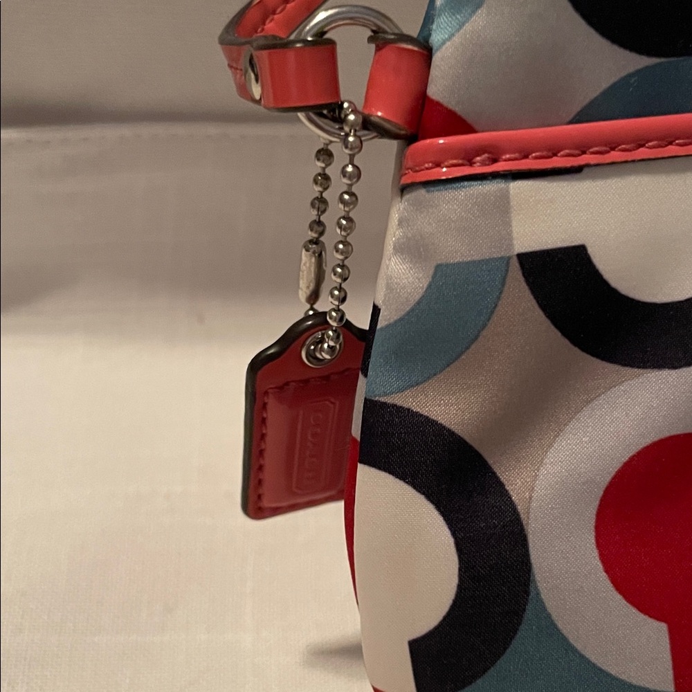 Coach Multicolor Scarf Patterned Clutch - image 2